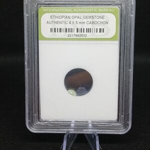 Elegant Silver Ethiopian Opal Decor Piece